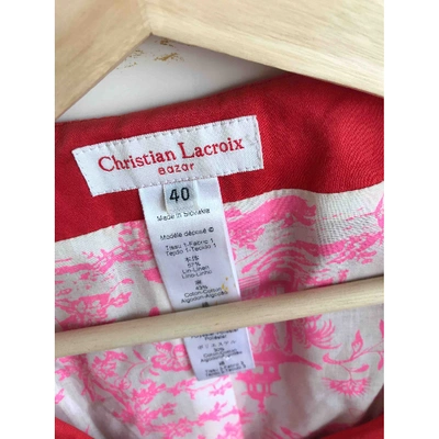 Pre-owned Christian Lacroix Short Vest In Red