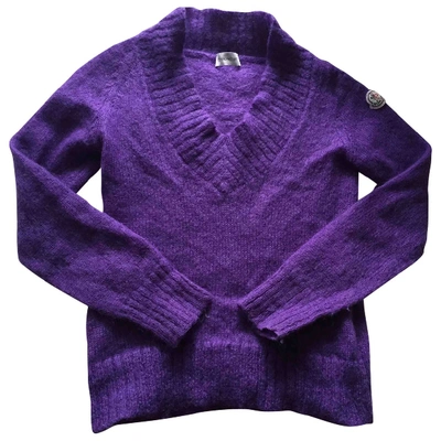 Pre-owned Moncler Purple Wool Knitwear