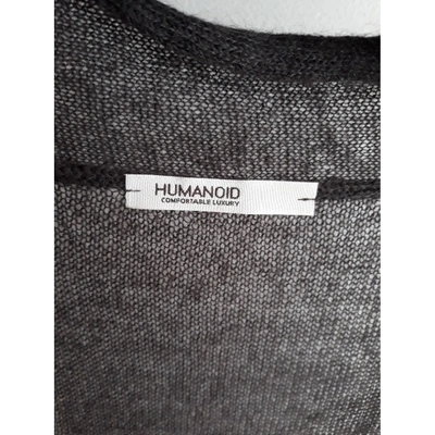 Pre-owned Humanoid Wool Cardigan In Brown