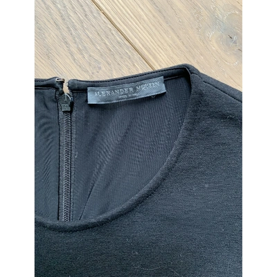 Pre-owned Alexander Mcqueen Wool Blouse In Black