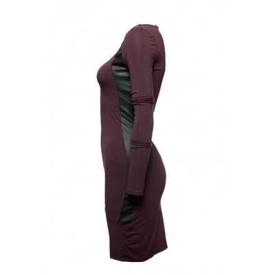 Pre-owned Patrizia Pepe Mid-length Dress In Burgundy