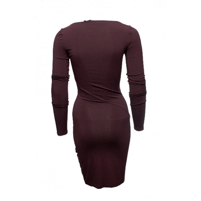 Pre-owned Patrizia Pepe Mid-length Dress In Burgundy
