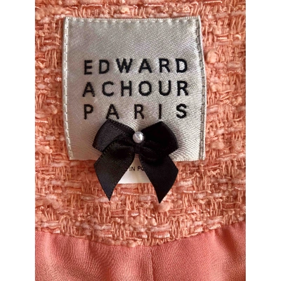 Pre-owned Edward Achour Orange Cotton Jacket