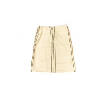 Pre-owned Prada Mid-length Skirt In Beige