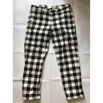 Pre-owned Victoria Victoria Beckham Straight Pants In Multicolour