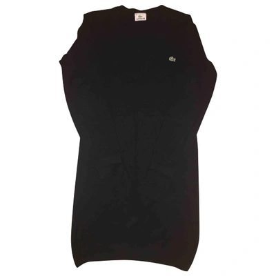 Pre-owned Lacoste Live Mid-length Dress In Black