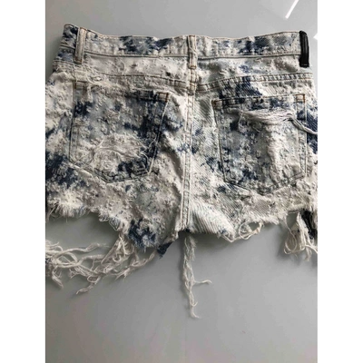 Pre-owned Alexander Wang Blue Cotton Shorts