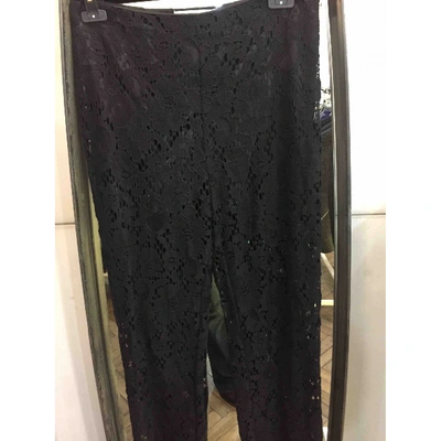 MSGM Pre-owned Trousers In Black