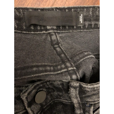 Pre-owned Alexander Wang Straight Jeans In Black