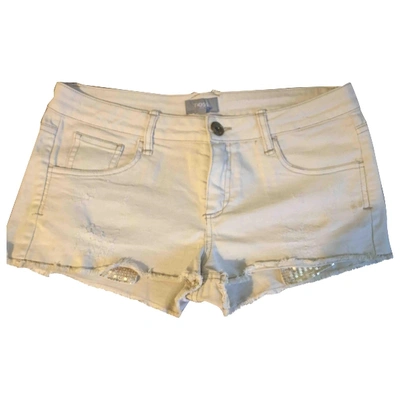 Pre-owned Hoss Intropia Short Jeans In Beige