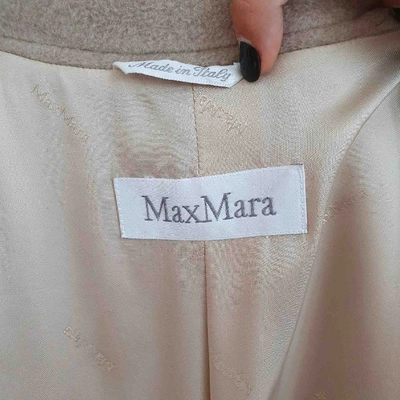 Pre-owned Max Mara Camel Wool Coat