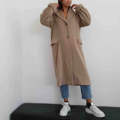 Pre-owned Max Mara Camel Wool Coat