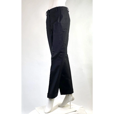 Pre-owned Dior Straight Pants In Black