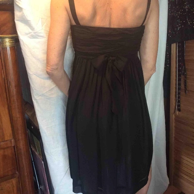 Pre-owned Christian Lacroix Black Silk Dress