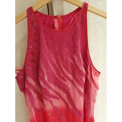 Pre-owned Emanuel Ungaro Silk Mid-length Dress In Pink