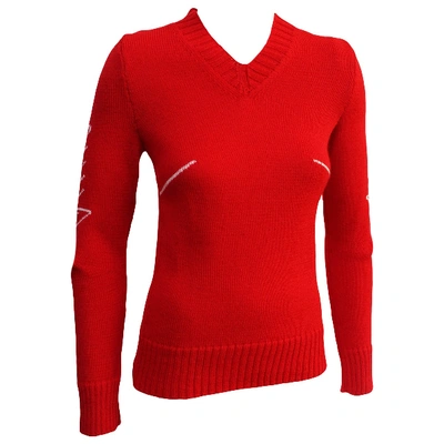 Pre-owned Bernhard Willhelm Red Wool Knitwear