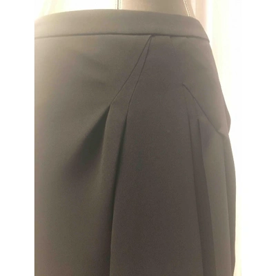 Pre-owned Moschino Silk Mid-length Skirt In Orange