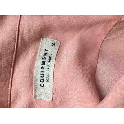 Pre-owned Equipment Silk Shirt In Pink