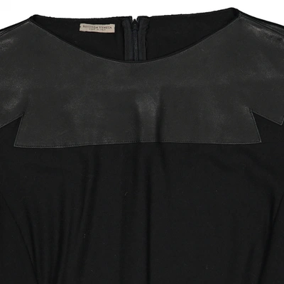 Pre-owned Bottega Veneta Wool Mini Dress In Black