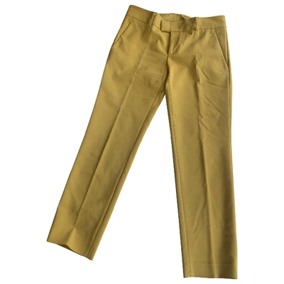 Pre-owned M Missoni Carot Pants In Yellow