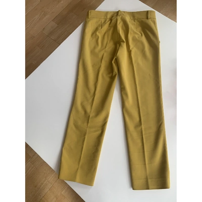 Pre-owned M Missoni Carot Pants In Yellow