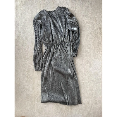 Pre-owned Designers Remix Mid-length Dress In Silver