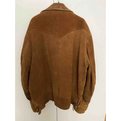 Pre-owned Schott Beige Suede Jacket