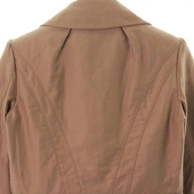 LOUIS VUITTON Paris: Small beige cotton jacket, notched …