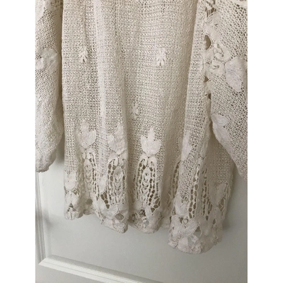 Pre-owned Jen's Pirate Booty Beige Cotton  Top