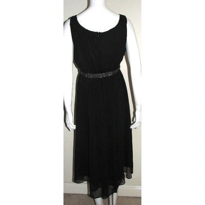 Pre-owned Vera Wang Mid-length Dress In Black