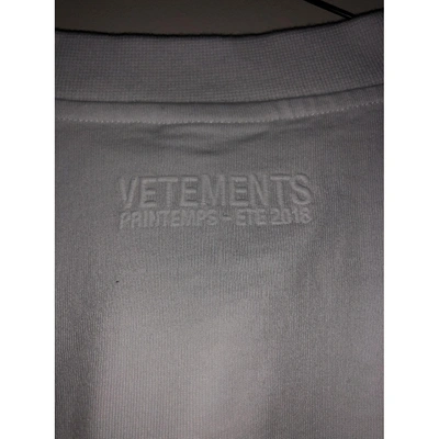 Pre-owned Vetements White Cotton Top