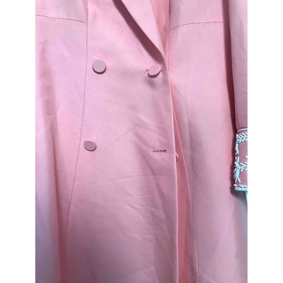 Pre-owned Dior Silk Suit Jacket In Pink