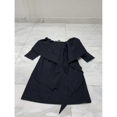 Pre-owned Isa Arfen Mini Dress In Black