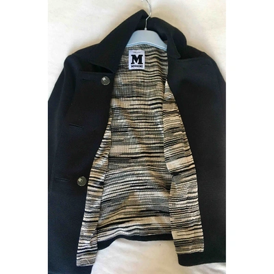 Pre-owned M Missoni Wool Short Vest In Black