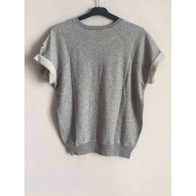 Pre-owned Moncler Grey Cotton Top