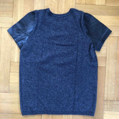Pre-owned Maje Anthracite Wool  Top