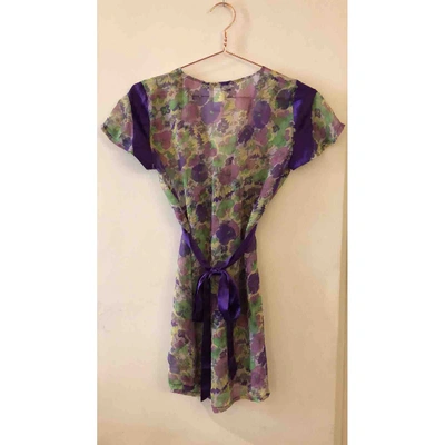 Pre-owned Antik Batik Silk Blouse In Purple