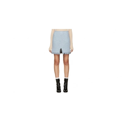 Pre-owned Acne Studios Wool Mini Skirt In Blue