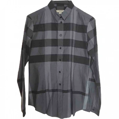 Pre-owned Burberry Shirt In Grey