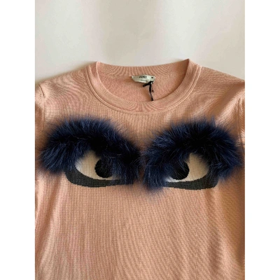 Pre-owned Fendi Wool Jumper In Pink