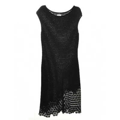 Pre-owned Chanel Lace Mid-length Dress In Black