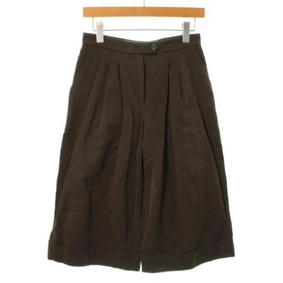 Pre-owned Lanvin Green Cotton Skirt