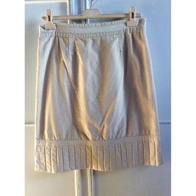 Pre-owned Marc Jacobs Velvet Mid-length Skirt In Beige