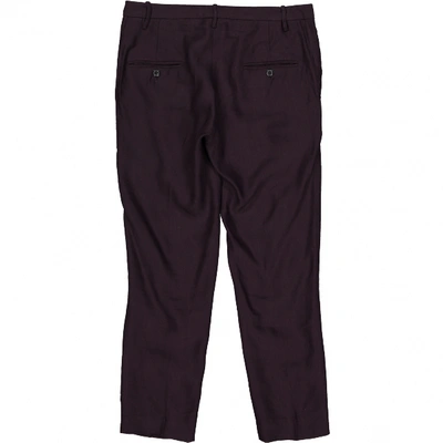 Pre-owned Isabel Marant Trousers In Purple