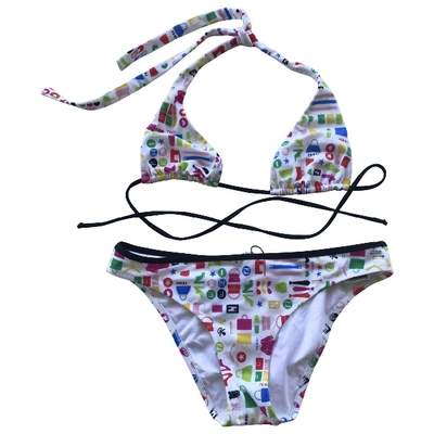 Pre-owned Fendi Two-piece Swimsuit In Multicolour