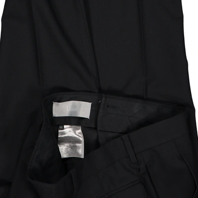 Pre-owned Dior Black Wool Trousers