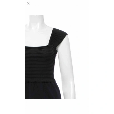 Pre-owned Valentino Mini Dress In Black