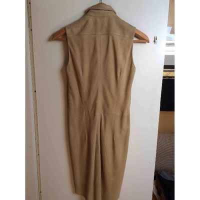 Pre-owned Polo Ralph Lauren Dress In Camel