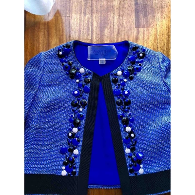 Pre-owned Giambattista Valli Blue Synthetic Jacket