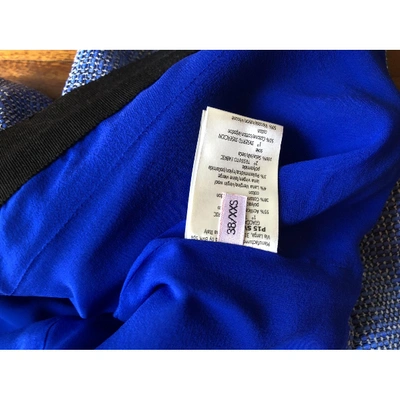 Pre-owned Giambattista Valli Blue Synthetic Jacket
